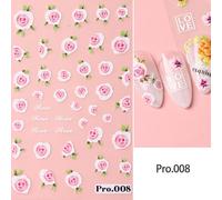 Autocollants Pour Ongles En Relief 5d",Rose,Pivoine,Lys,Destroy,Andrflowers,Design,Auto-Adh¿¿Sif,Transfert,Curseurs,¿¿T¿¿,Manucure,D¿¿Calcomanies,"Lapro - Type Pro.008