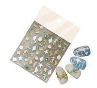 Autocollants pour Ongles Femme - Autocollant à Ongles en Relief,Décorations Manucure Adhésives, Décalcomanies Créatures Marines pour Filles à la Maison