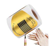 Autocollants Pour Ongles - Formes D'ongles En Acrylique | Formes, 100 Pièces Conseils D'extension Dongles En Gel En Forme De Fer À Cheval Avec Marques Numériques, Shaper D'ongles Auto-adhésif