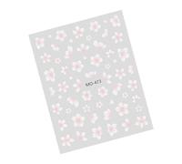 Autocollants pour ongles gaufrés dans des styles de fleurs de glace marron Mnaicure Accessoires professionnels Art pour les amateurs de beauté