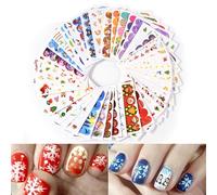 Autocollants Pour Ongles, Papier Adhésif Filigrane De Noël, Flocons De Neige, Nail Art, Décalcomanie De Manucure, Outils De Décoration, 1 Ensemble