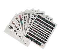 Autocollants pour Ongles pour Nail Art, Autocollants pour Nail Art, Auto-adhésifs, Décoration de Manucure, Accessoires de Nail Art, 9 Feuilles de Décalcomanies pour Ongles en