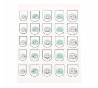 Autocollants pour ongles Rex London Mimi Et Milo (x25) Vert 0,8x0,5x0,1 cm