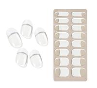 Autocollants pour ongles semi-durcis, ongles en gel semi-durcis | Autocollants d’ongles en gel pailleté | Autocollants pour ongles en gel pailleté, bandes pour ongles à pointe française, fonctionne av