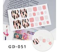 Autocollants Pour Ongles Style Été",22 Pointes,Artificiel,Solide,Document Parker N64.For Design,Couverture Complète,Nail Art,"Décoration - Type Gd-51