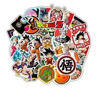 Autocollants pour ordinateur portable en vinyle imperméable pour bouteille d'eau, ordinateur, Mac Pad, étui téléphone, Hydro Flask, pare-chocs, skateboard, bagages (Dragon Ball Z)
