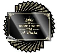 Autocollants pour pare-chocs avec inscription « Keep Calm I'm A Ninja » (12 x 18 cm)