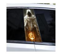 Autocollants Pour Pilier Central De Voiture Qiulin Ghost Team, Lot De 2, Étanches(E)