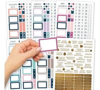 Autocollants pour planning et bullet journal 7 feuilles