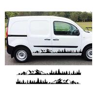 Autocollants pour portières latérales de Voiture, pour Renault Kangoo 1 2 3 4x4 MK1 MK2 MK3 Van Mountain Tree Graphics Vinyl Decals Auto Tuning Accessories