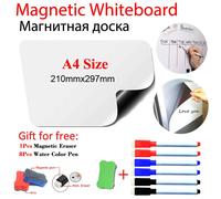 Autocollants Pour Réfrigérateur,Tableau Blanc Magnétique,Effaçable À Sec,Pour Menu,Hebdomadaire,Quotidien,Recettes,Planificateur,Tableau Blanc - Type A4r-6pen1eraser