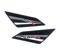 Autocollants pour Réservoir De Carburant pour pour CBR500R 2019-2023, Protections Latérales pour Réservoir, Genouillères Et Protections AntidéRapants RéServoir(Titane,X-3)