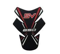Autocollants pour Réservoir De Moto pour Suzuki SV650 SV650X, Protections Latérales Antidérapantes pour Réservoir, Genouillères AntidéRapants RéServoir(Rouge,X-3)