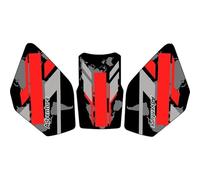 Autocollants pour Réservoir De Moto pour Suzuki V-Strom V-Strom DL250, Protections Latérales pour Réservoir D'essence AntidéRapants RéServoir(Rouge,X-1)