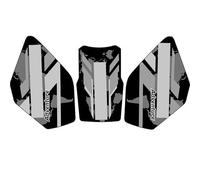 Autocollants pour Réservoir De Moto pour Suzuki V-Strom V-Strom DL250, Protections Latérales pour Réservoir D'essence ProtéGe-RéServoirs(Titane,X-1)