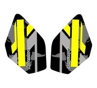 Autocollants pour Réservoir De Moto pour Suzuki V-Strom V-Strom DL250, Protections Latérales pour Réservoir D'essence AntidéRapants RéServoir(Or,X-2)