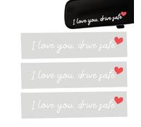 Autocollants pour Rétroviseur de Voiture - 3 Pièces Accessoires Imperméables pour Rétroviseur,Autocollants Pour Vitre De Voiture,Pour Intérieur Camion Longs Trajets Voyage Route