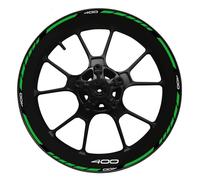 Autocollants pour Roues Autocollants Jantes Pneus Moto Ruban Adhésif Imperméable pour Z400(Style 2)