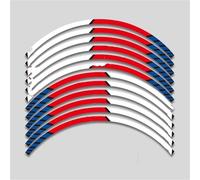 Autocollants pour Roues Bande Adhésive Réfléchissante Jante Roue Moto 17 Pouces Compatible avec Toutes Les pour CBR400RR(Style 5)