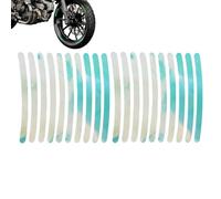 Autocollants pour roues de voiture pour pneus, autocollants réfléchissants pour jantes, bandes réfléchissantes pour jantes décalcomanie d'autocollants d'avertissement de pneus de 20 pièces