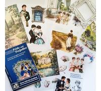 Autocollants pour scrapbook, 20 feuilles de personnages littéraires classiques, accessoires pour scrapbooking, décoratifs pour journaling, album photo (Pemberley's Love)