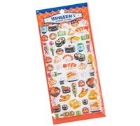 Autocollants pour | Stickers Sushi sur le thème alimentaire - Autocollants 3D pour coques de téléphone portable, fêtes, anniversaires, salles de classe, prix, travaux manuels, cartes