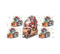 Autocollants Pour Tasses De Noël,Autocollants Pour Verres De Noël,Décalcomanies de Noël imperméables - Autocollants de dessin animé de noël pour tasse en verre, autocollants décoratifs pour lunettes d