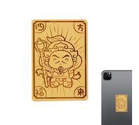 Autocollants pour téléphones portables, autocollants de téléphone, autocollants pour téléphone Lucky Wealth Feuille d'or Autocollant pour téléphone, motif Feng Shui, accessoire de téléphone bouddhiste