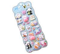 Autocollants Pour Tout-Petits - Jouets Animaux Mignons 3D | Décalcomanies Chats Guimauve Pour Scrapbooks | Pour Journal Agenda Carnet Trousse Coques Téléphone Et Tablette Ordinateur Portable Tasse Ska