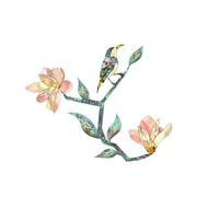 Autocollants Pour Ukulélé - Autocollant Incrusté De Rose Magnolia Pour Instruments De Musique, Guitare, Basse Et Décorations Amovibles | Planche Parfaite, Touche, Personnalisation DIY, Home St