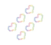 Autocollants pour voiture Mosaïque en forme de cœur pixel en forme de cœur Décoration de voiture Autocollant étanche pour phare et feu arrière