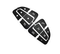 Autocollants pour Voiture pour Benz pour CLA AV GLA B GLE CLS SLC SL | GLS Autocollants Réparation Boutons Noirs Pour Volant Pièces Automobiles Plusieurs Options Placement(Model 1)