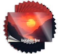 Autocollants pour votre voiture Apocalypse Now : Coucher de soleil sur les montagnes 10 pièces autocollants farce autocollants pour pare-brise de voitures (6 x 9 cm)