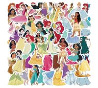 Autocollants Princesse Disney Blanche-Neige Ariel Belle,Étiquette Graffiti Esthétique Pour Enfants,Ordinateur Portable,Bagages,Scrapbook,Journal Intime,50 Pièces.Dsn-006-52Pcs.