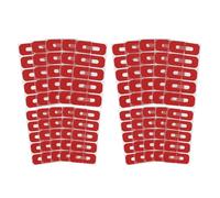 Autocollants Protecteurs D’ongles U en Plastique Rouge, 10 Feuilles | Application Précise sans Débordement, pour Fêtes et Déco Diy, Usage Simple par Experts comme Débutants