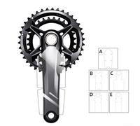 Autocollants protecteurs de manivelle pour VTT GX, XT, XTR et E Thirteen (B)