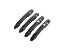 Autocollants Protection Externes En Fibre Carbone Pour Poignée Porte Extérieure Pour Kangoo 2 MK2 FC FW 2007-2020 Voiture Poignée Porte Extérieure(Handle 2 Buttons)