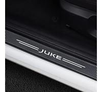 Autocollants Protection Seuil Porte de Voiture pour NIS-san Juke F15 F16 2010-2021, 4 pièces Accessoires de décoration de Plinthes Auto en Fibre Carbone de Anti-Rayures,Black