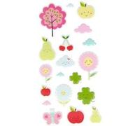 Autocollants - Stickers Nuage - Puffies Enfant - 19 pièces - Synthétique - 15x8 cm