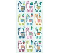 Autocollants Puffies - Lamas & Cactus