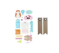 Autocollants Puffies XL Animaux adorables + 20 étiquettes kraft Fanion - Youdoit