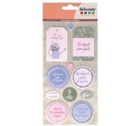Autocollants Puffies XL - Love Story - Artemio Multicolore G