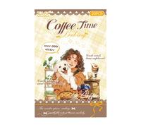 Autocollants quotidiens: pack rustique de scrapbooking sur le thème des animaux de compagnie, feuilles imperméables de décoration d'animaux, livre d'autocollants de style vintage | Matériel de cahier