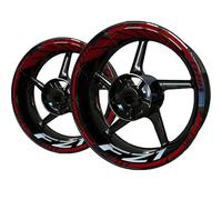 Autocollants réfléchissant jante Autocollants Réfléchissants Pour Roues De Moto Pour Y&amaha FZ1 FZ 1, Autocollants Pour Moyeux, Jantes Avant Et Arrière, Bandes Décoratives Pneus(Couleur 7)