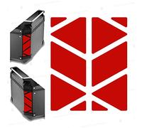 Autocollants réfléchissants compatibles avec GIVI Monokey Trekker Outback Coffre en aluminium Top Case 42 58 l (rouge)