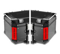 Autocollants réfléchissants compatibles avec GIVI Monokey Trekker Outback Coffre en aluminium Top Case 42 58 l Motorrad (FLUO Rouge)