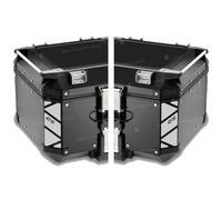Autocollants réfléchissants compatibles avec GIVI Monokey Trekker Outback Coffre en aluminium Top Case 42 58 l (blanc)