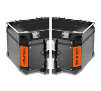 Autocollants réfléchissants compatibles avec GIVI Monokey Trekker Outback Coffre en aluminium Top Case 42 58 l Motorrad (orange)