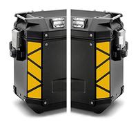 Autocollants réfléchissants compatibles avec valises latérales GIVI TREKKER OUTBACK 48 37 l Motorrad (Jaune)