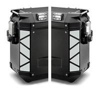 Autocollants réfléchissants compatibles avec valises latérales GIVI TREKKER OUTBACK 48 37 l Motorrad (Blanc)